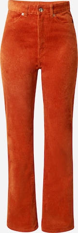 Monki Regular Pants in Orange: front