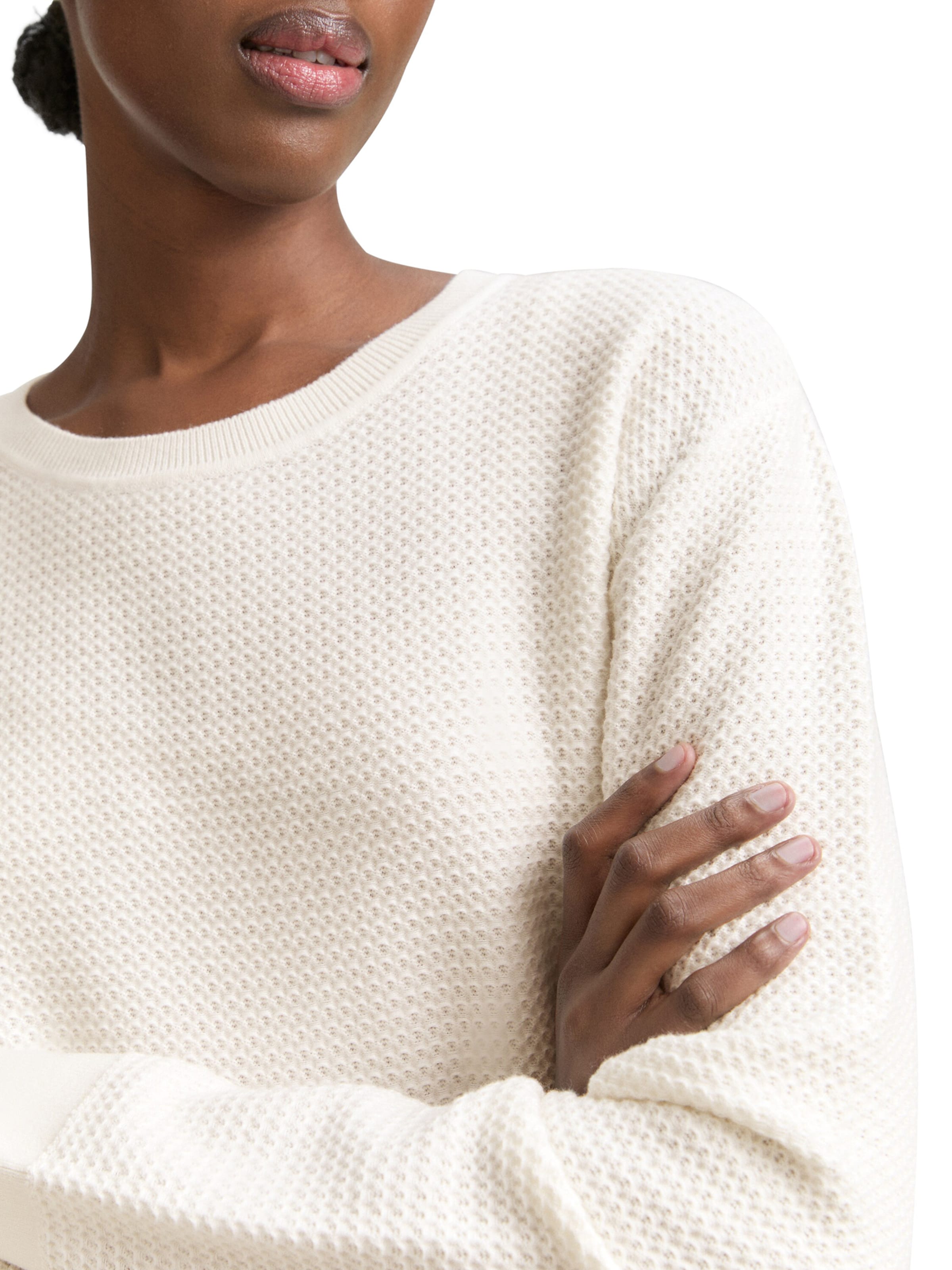 Pull-over TOM TAILOR DENIM en blanc