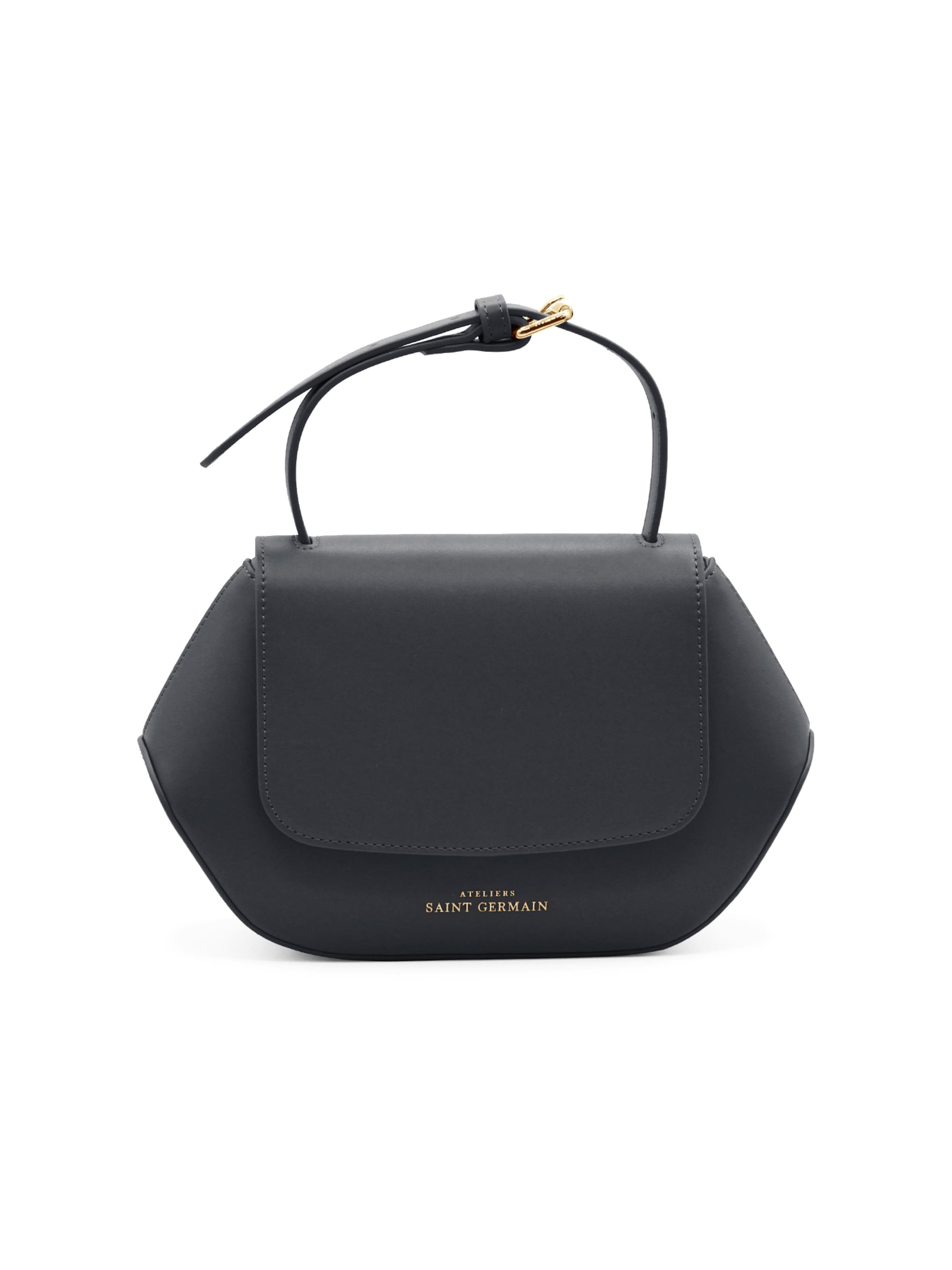 Sac bandoulière 'SAINT GERMAIN' Ateliers Saint Germain en noir : devant