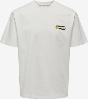 T-Shirt 'KEITH' Only & Sons en blanc : devant