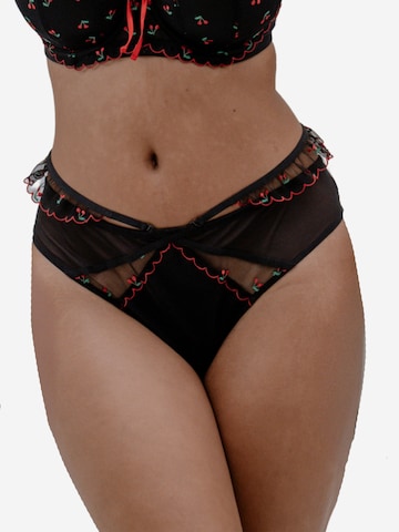 SugarShape - Tanga 'BELLE' en negro: frente