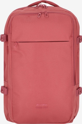 Worldpack Backpack in Pink: front