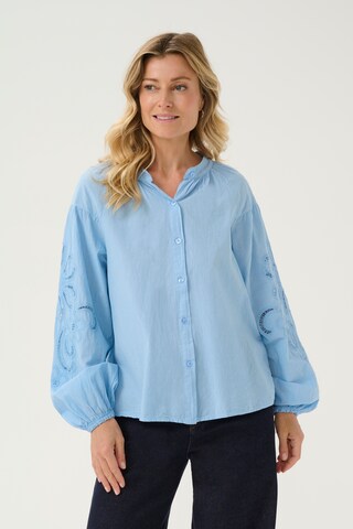 Cream Bluse 'Timia' i blå: forside