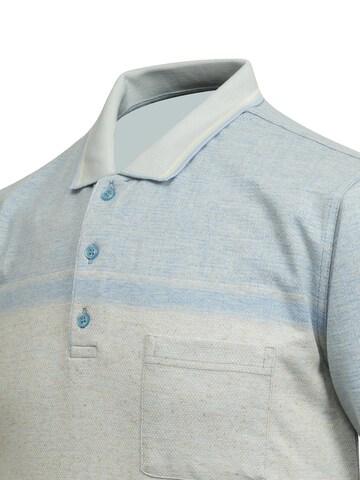 Cizgi Triko Shirt‌‌‌‌‌‌‌ in Blau