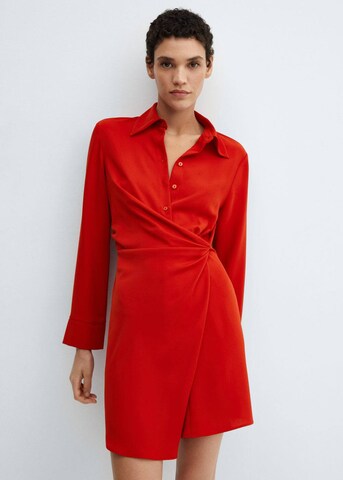 MANGO Shirt Dress 'Tomi' in Red: front