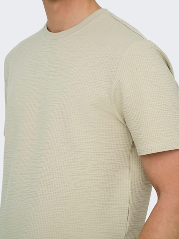 Only & Sons Shirt 'Kian' in Beige