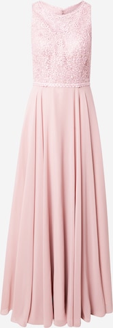 mascara Βραδινό φόρεμα σε ροζ: μπροστά