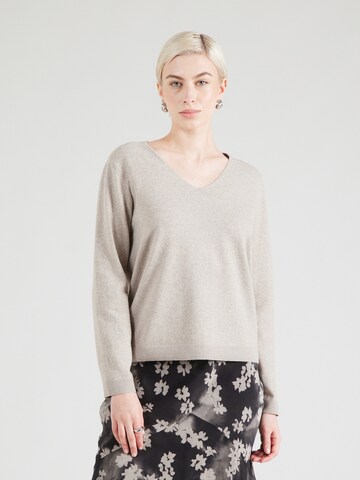PIECES Pullover 'PCBree' i beige: forside