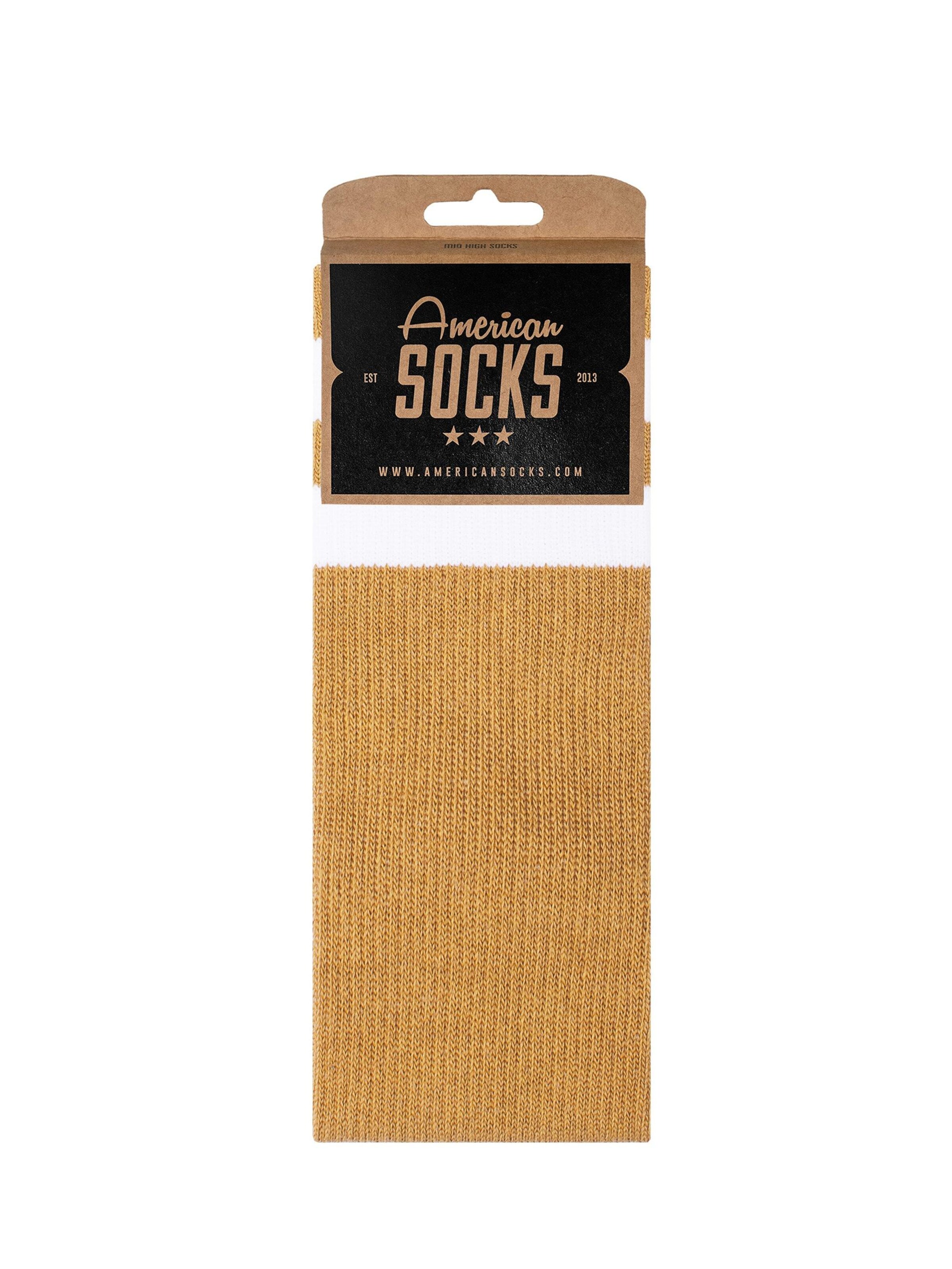 Calzino 'Mustard' di American Socks in giallo