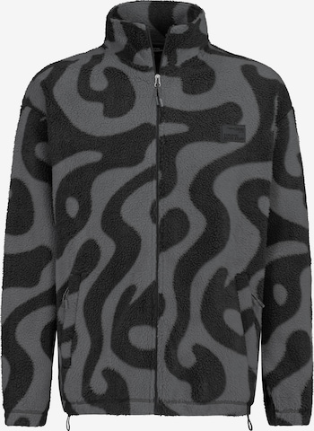 Sublevel Fleecejacke in Grau: Vorderseite