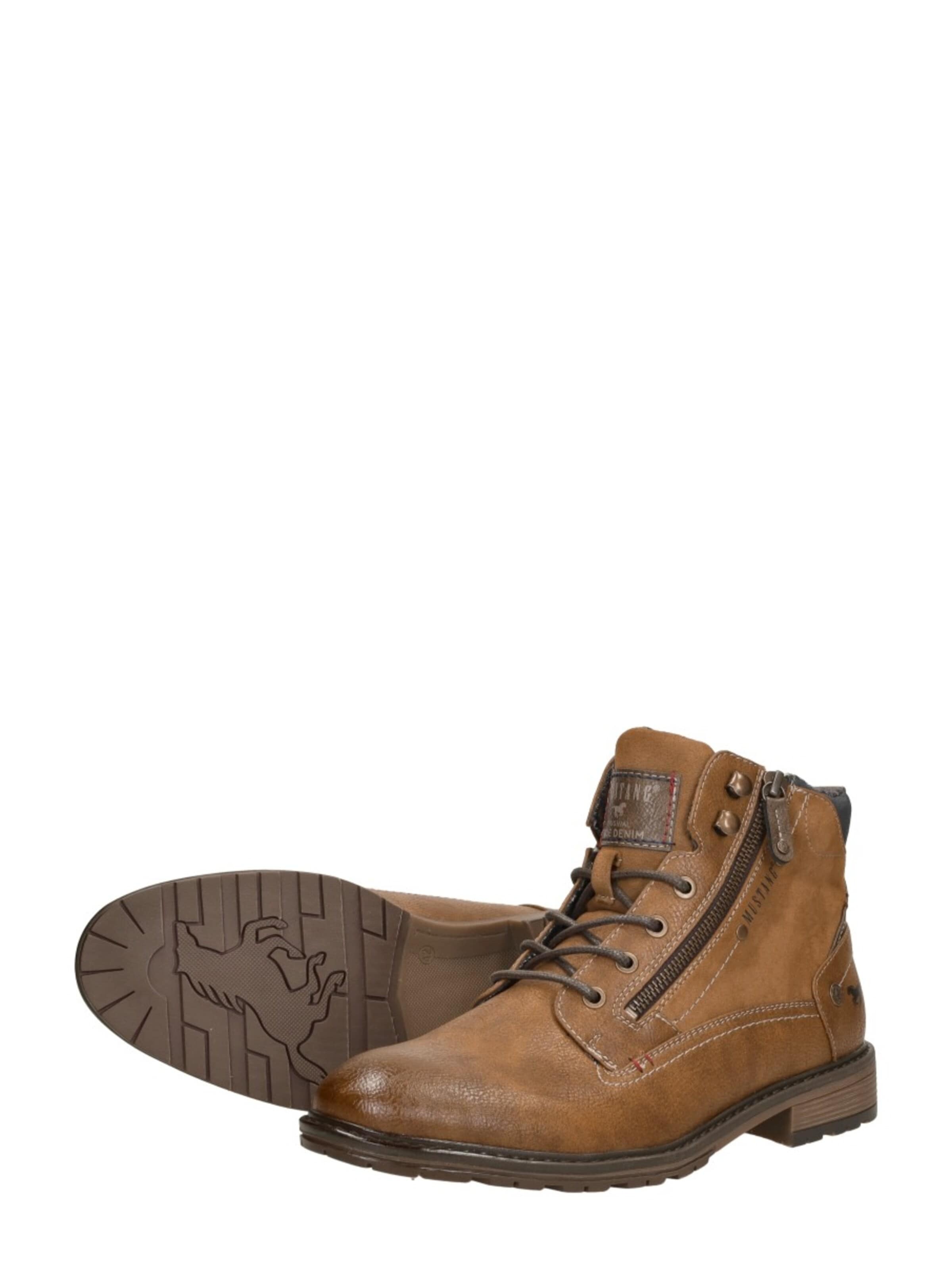 Bottes à lacets 'Heren veterschoenen' MUSTANG en marron