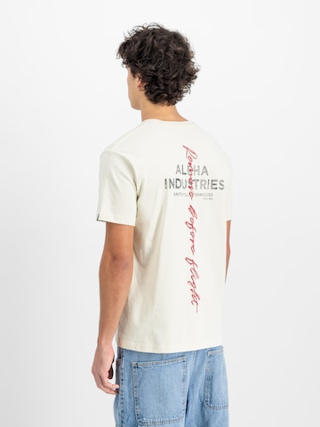 ALPHA INDUSTRIES Shirt in White: front