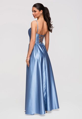 Robe de soirée 'LA-OM-DLR351' Ombre en bleu