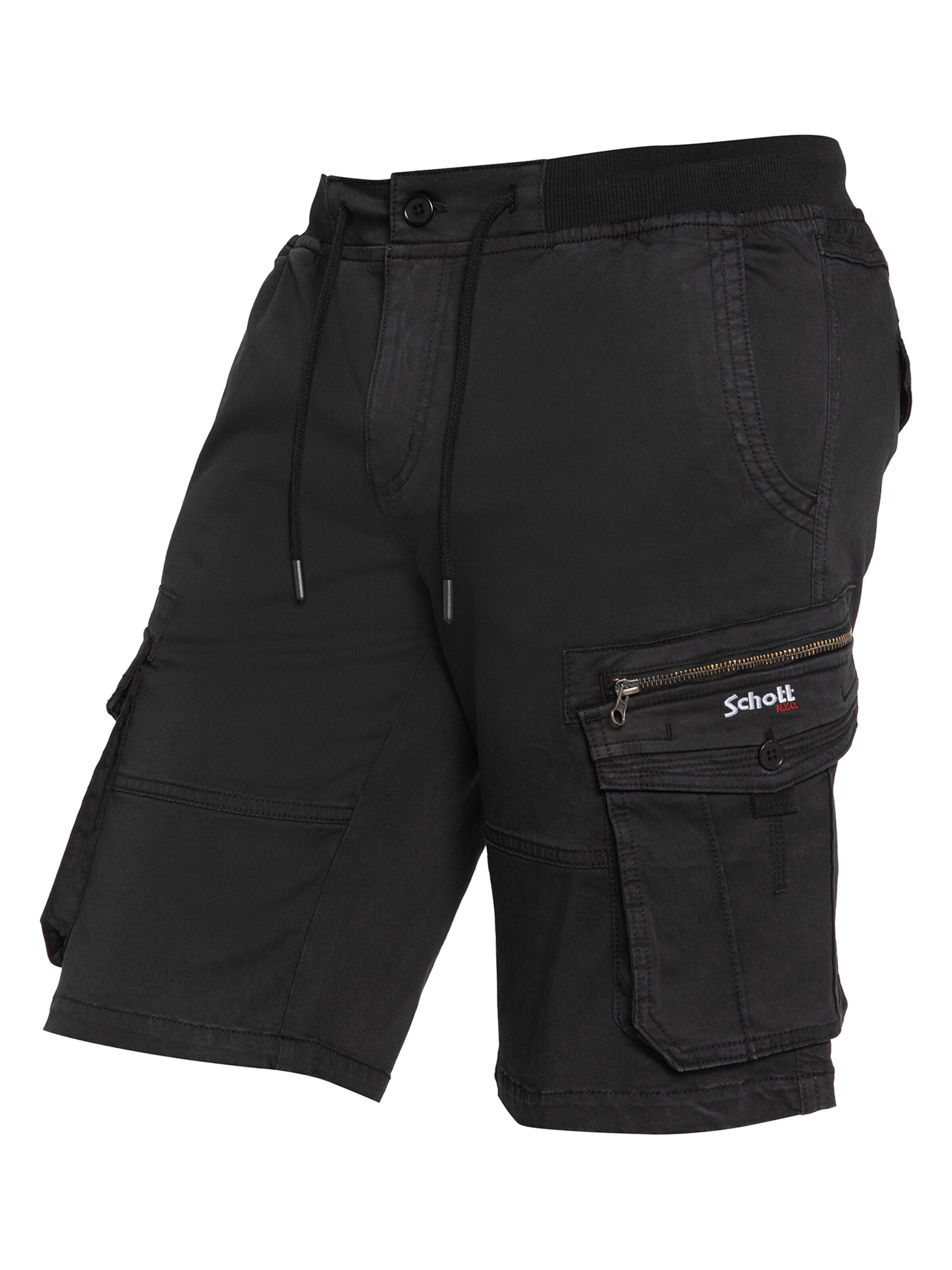 Regular Pantalon Schott NYC en noir