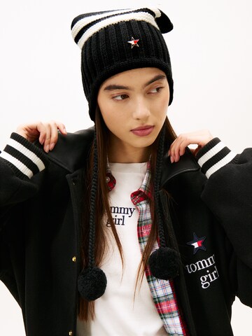 Tommy Jeans Kape | črna barva
