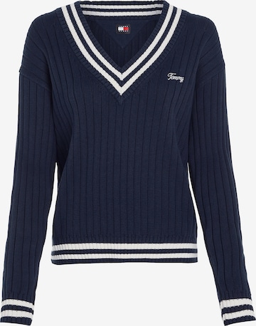 Tommy Jeans Trui in Blauw: voorkant