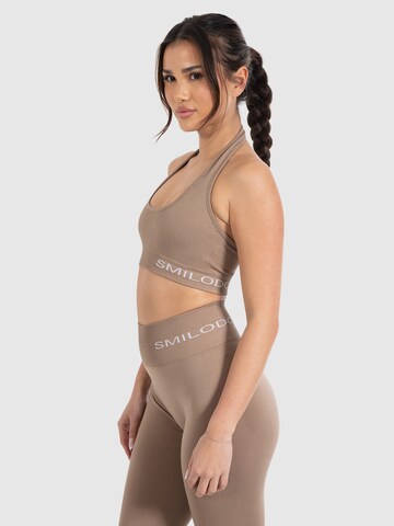 Smilodox Bralette Sports Top 'Azura' in Brown