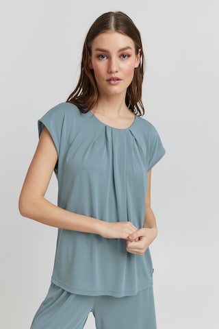 Oxmo Blouse in Blue: front