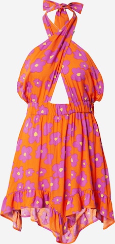 Trendyol - Vestido de verano en naranja: frente