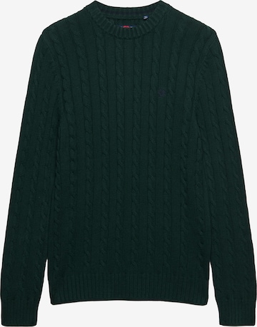 Superdry & Co Sweter w kolorze zielony: przód