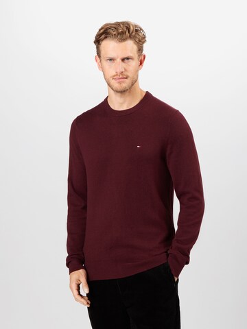 Regular fit Pullover di TOMMY HILFIGER in rosso: frontale