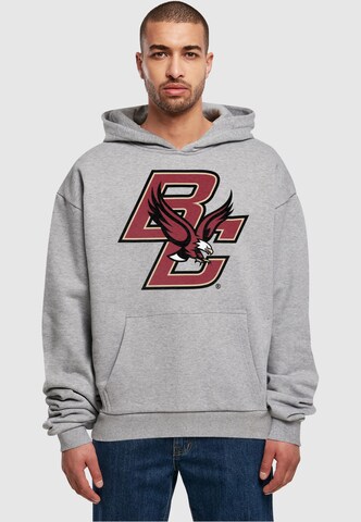Merchcode Sweatshirt 'Boston College - Eagles' in Grey: front