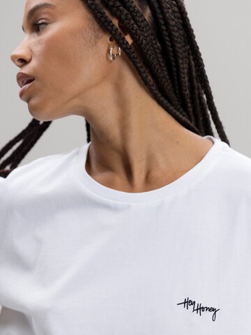 Hey Honey - Camiseta talla grande 'Dream' en blanco