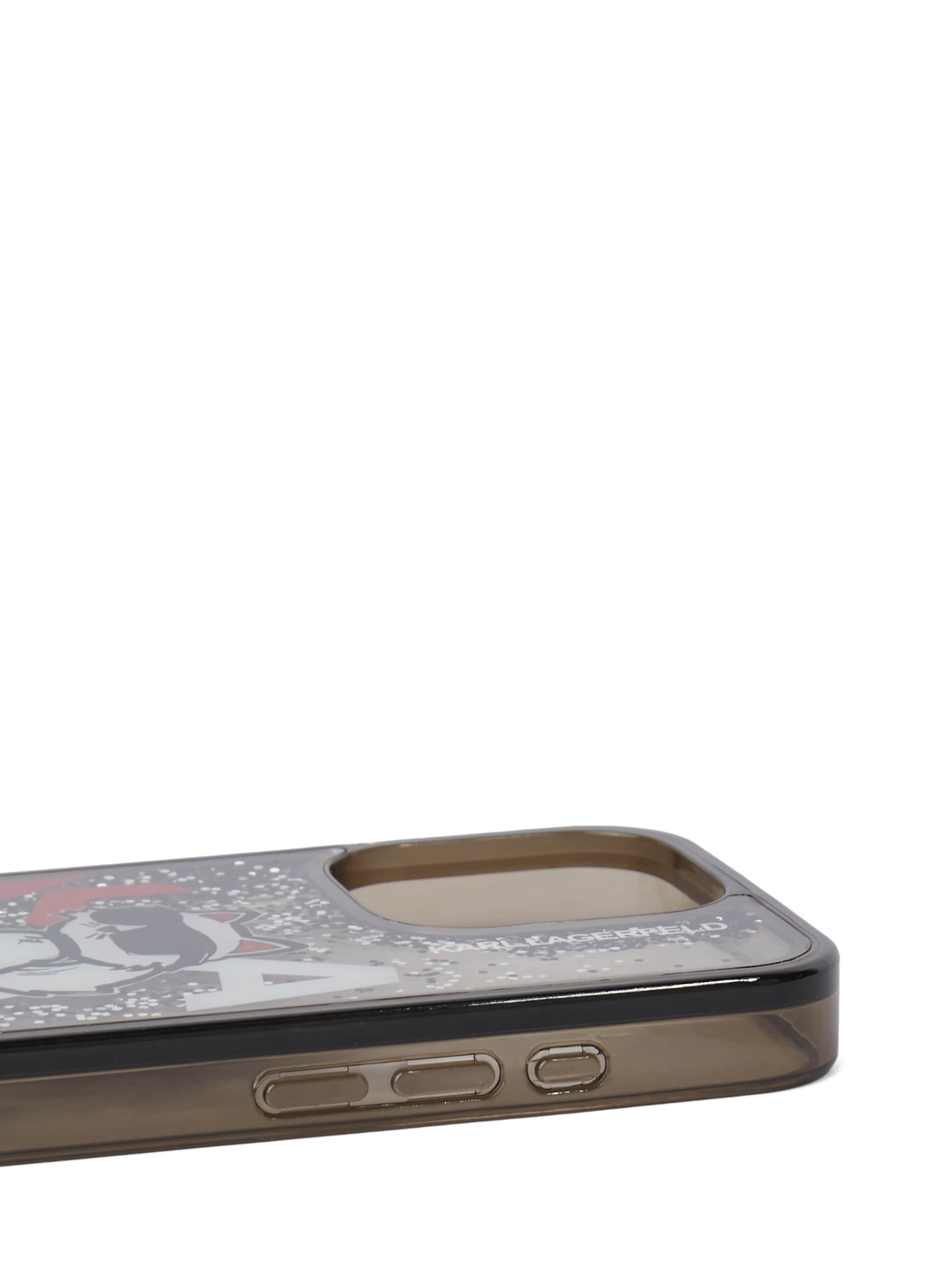 Karl Lagerfeld Калъф за смартфон 'iPhone 16 Pro' в черно