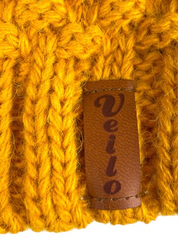 Kumixi Beanie 'Set: Mütze & Loop Schal' in Yellow