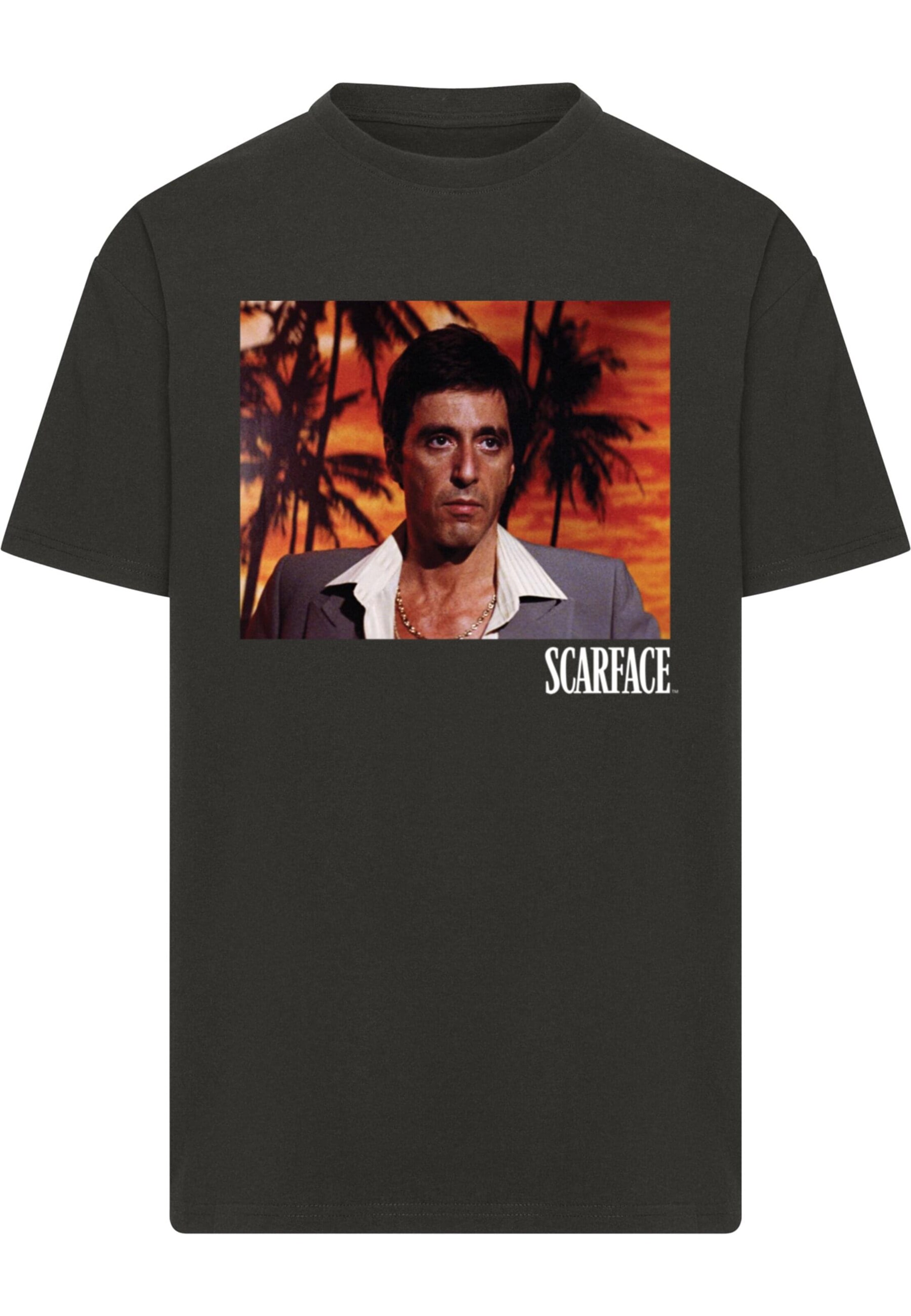 Merchcode Shirt 'Scarface - Tony Montana' in Schwarz: Vorderseite