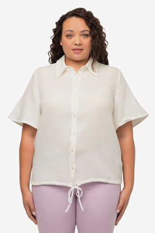 Ulla Popken Blouse in Wit: voorkant