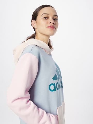 ADIDAS SPORTSWEAR Суичър 'Essentials Logo friend Fleece' в синьо