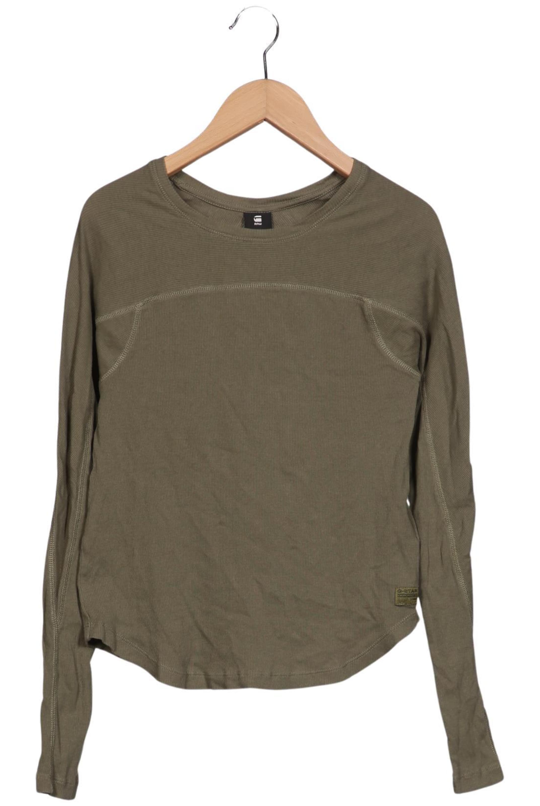 G-STAR Langarmshirt M in Grün: Vorderseite