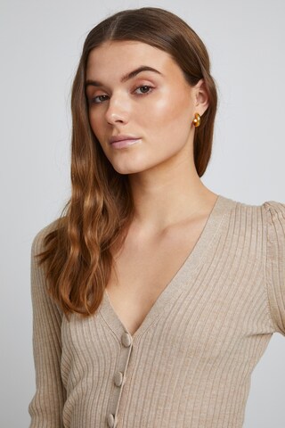 b.young Knit cardigan in Beige