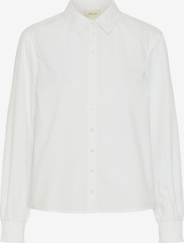 Cream Shirt in White: front