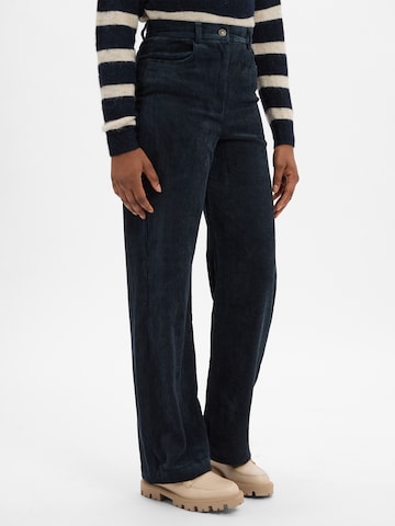 Marie Lund Wide Leg Hose in Blau: Vorderseite