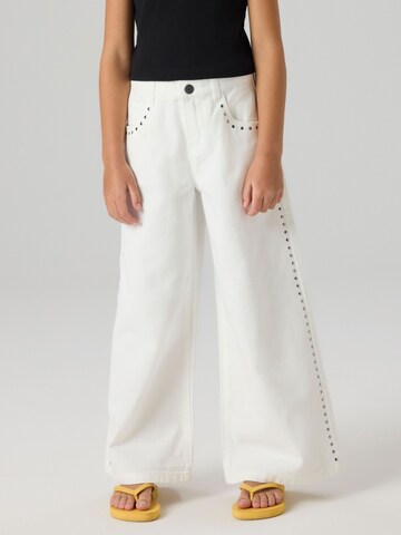 Wide Leg Jean NAME IT en blanc : devant