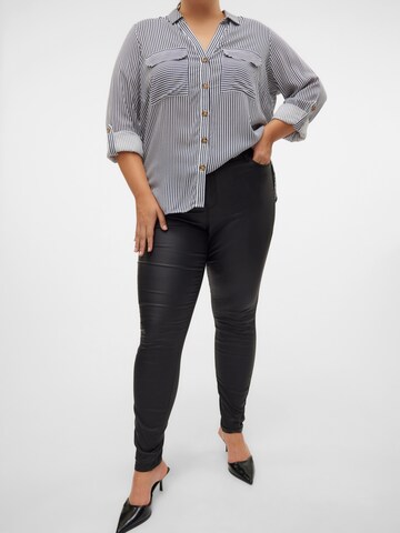 Vero Moda Curve Skinny Jeansy 'VMSEVEN' w kolorze czarny