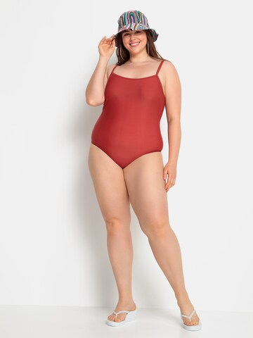 LSCN by LASCANA Bralette Swimsuit 'Gina' in Red