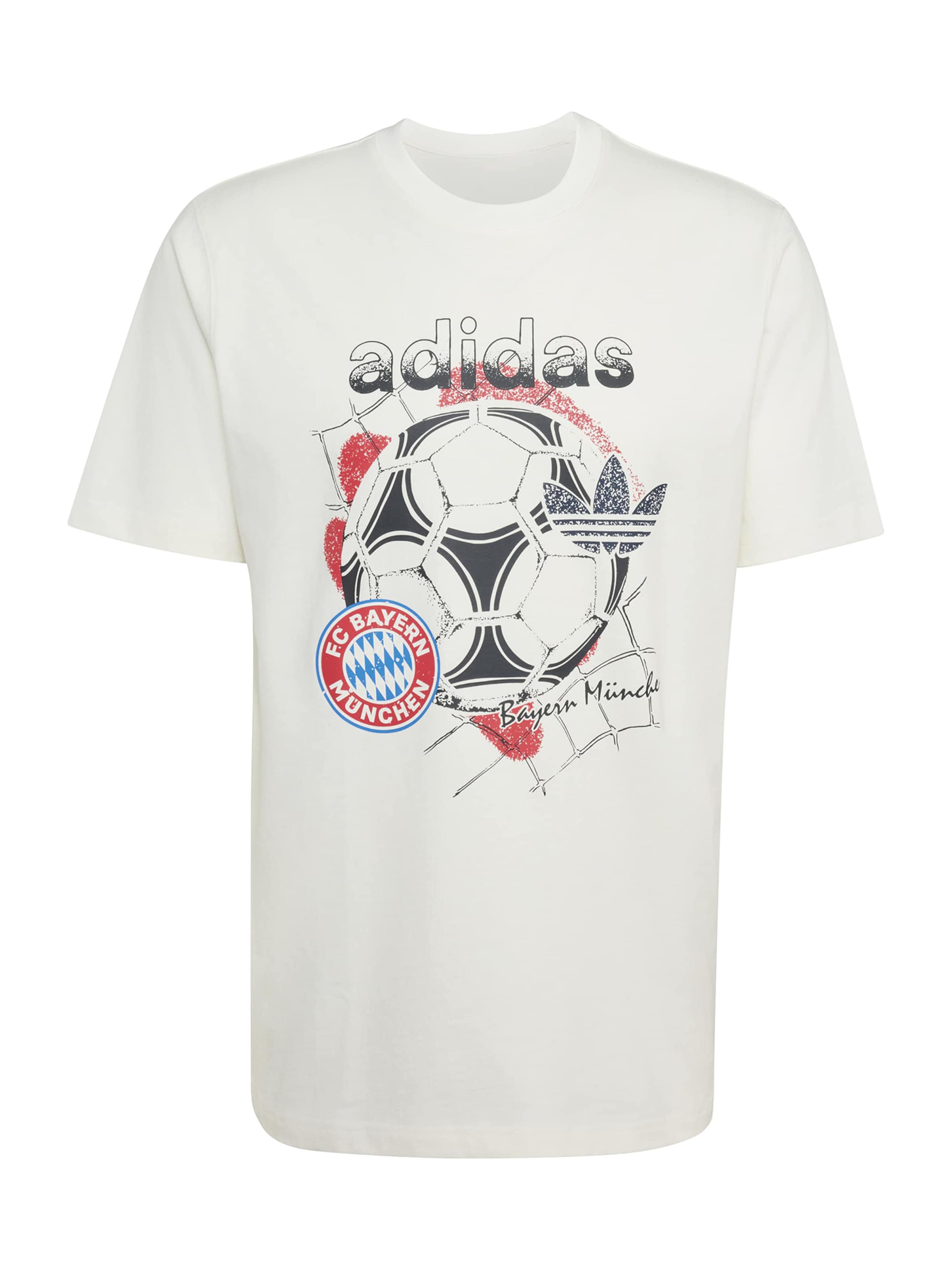 ADIDAS ORIGINALS Функционална тениска в бяло: отпред