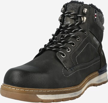 MUSTANG Lace-Up Boots in Grey: front