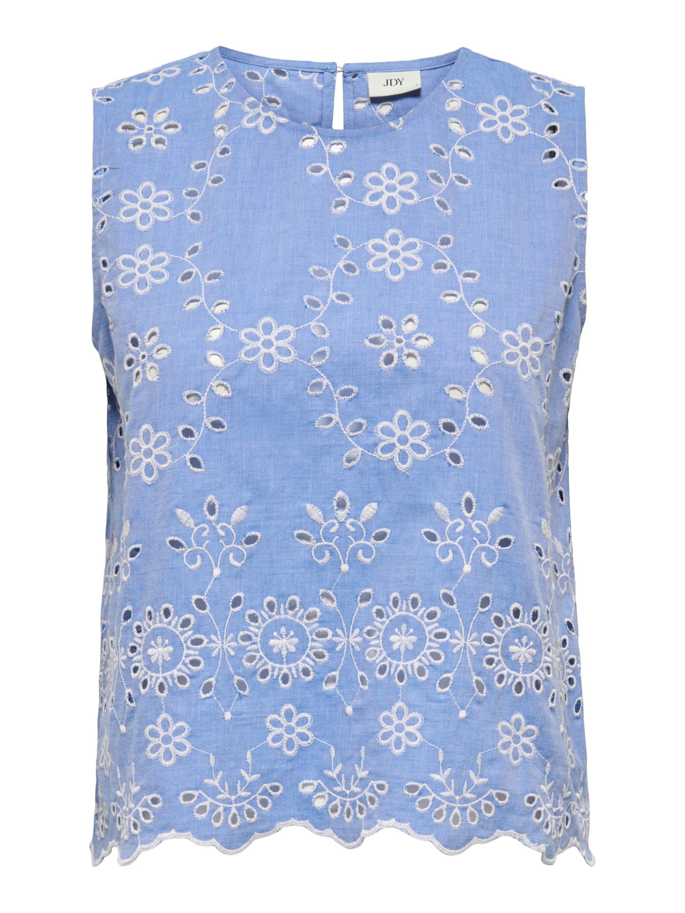 JDY Blouse 'JDYMarina' in Blauw: voorkant