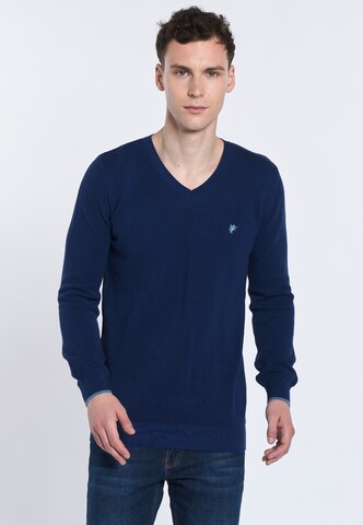 DENIM CULTURE Trui ' ROMEO ' in Blauw: voorkant