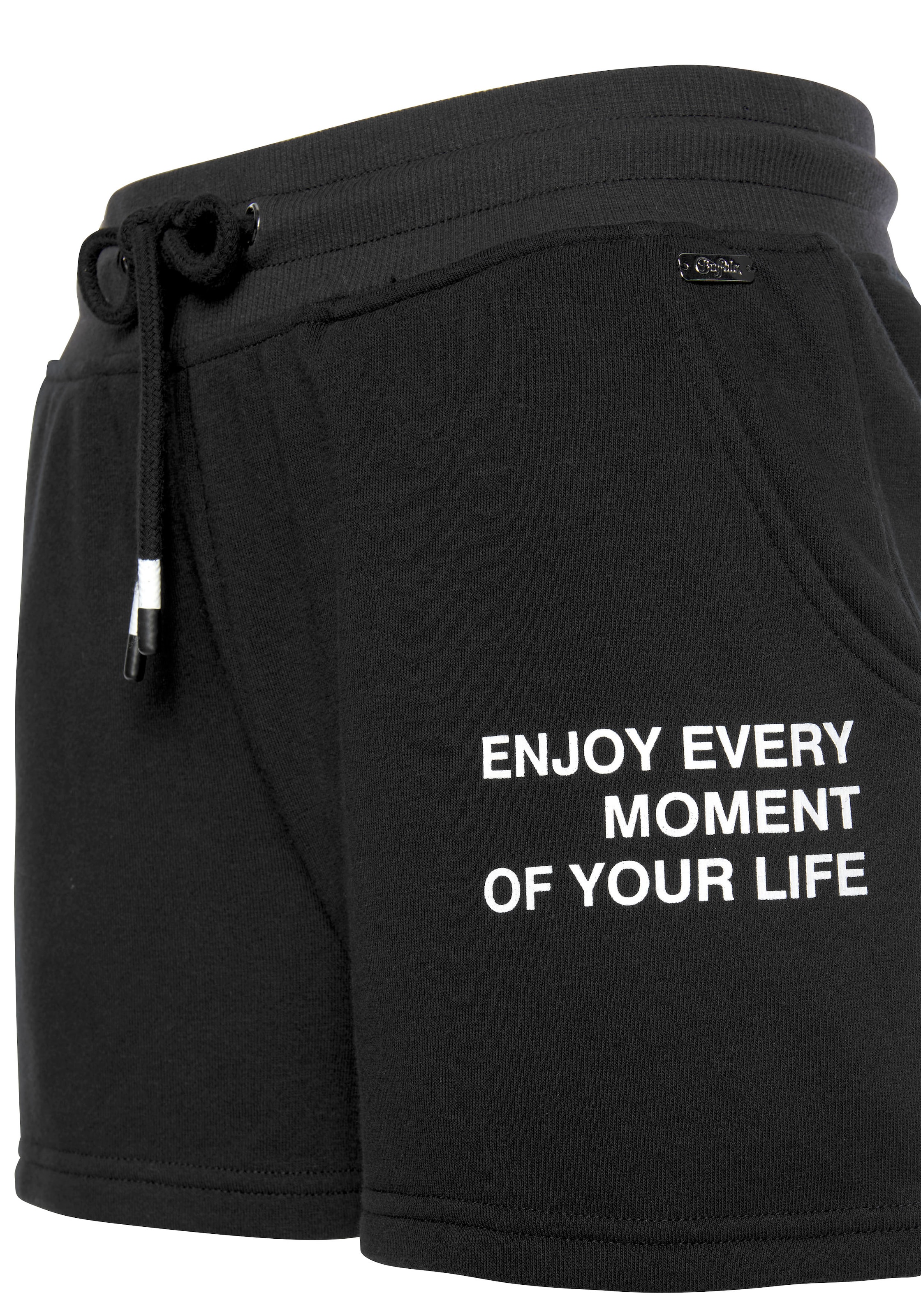 BUFFALO regular Bukser i sort