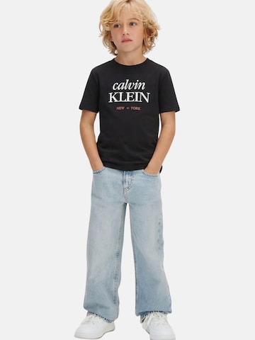 Calvin Klein Kids Shirt in Black: front