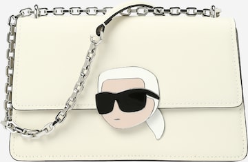Geantă de umăr 'Ikonik 2.0' de la Karl Lagerfeld pe alb: față