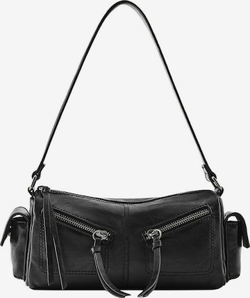 Borsa a spalla di Pull&Bear in nero: frontale