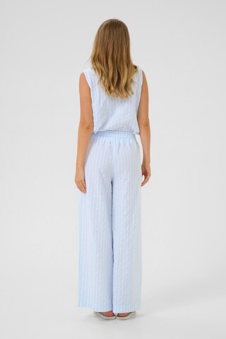 Kaffe Wide leg Trousers 'Sara' in Blue