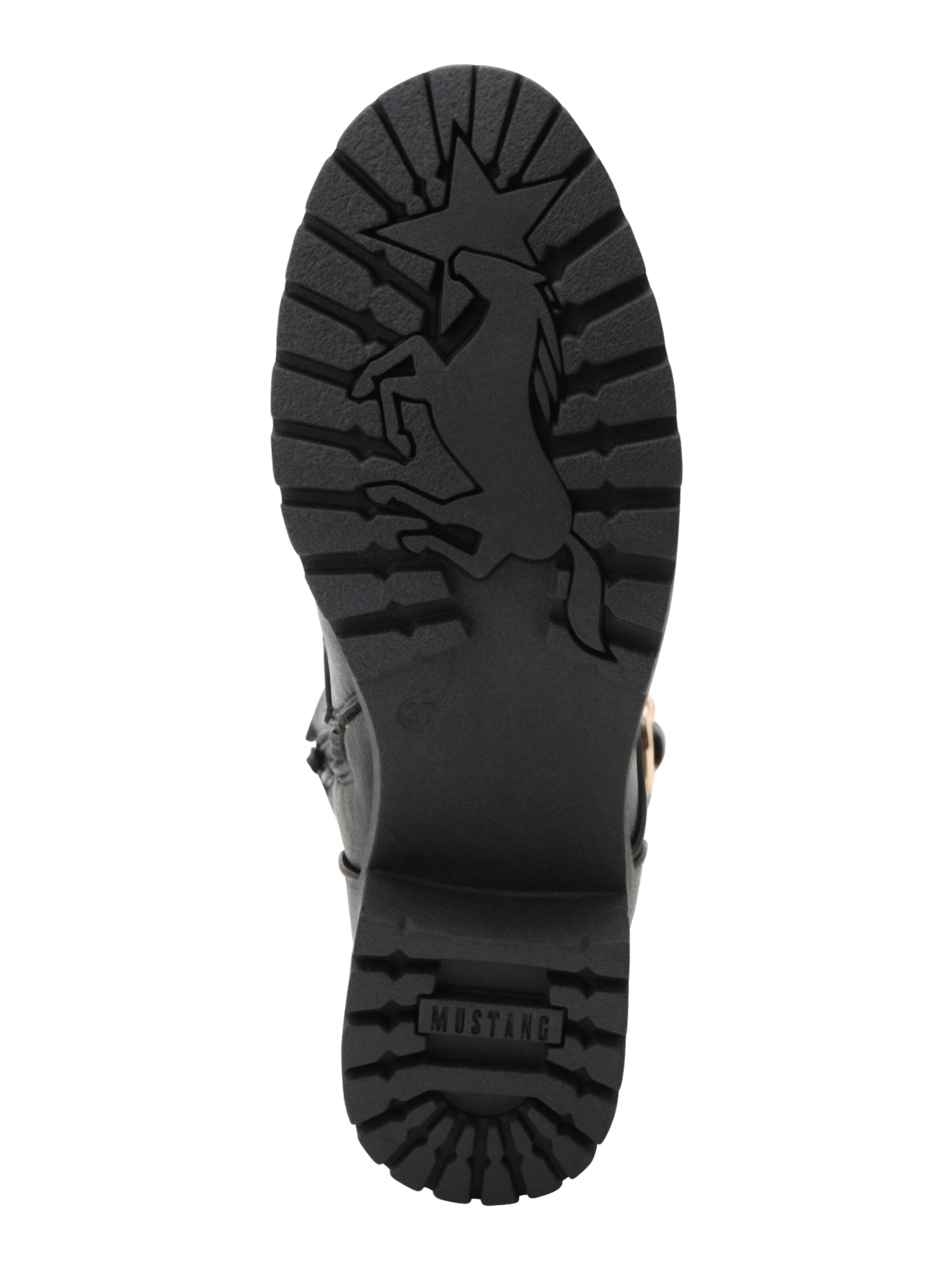 MUSTANG Schnürstiefel in Schwarz