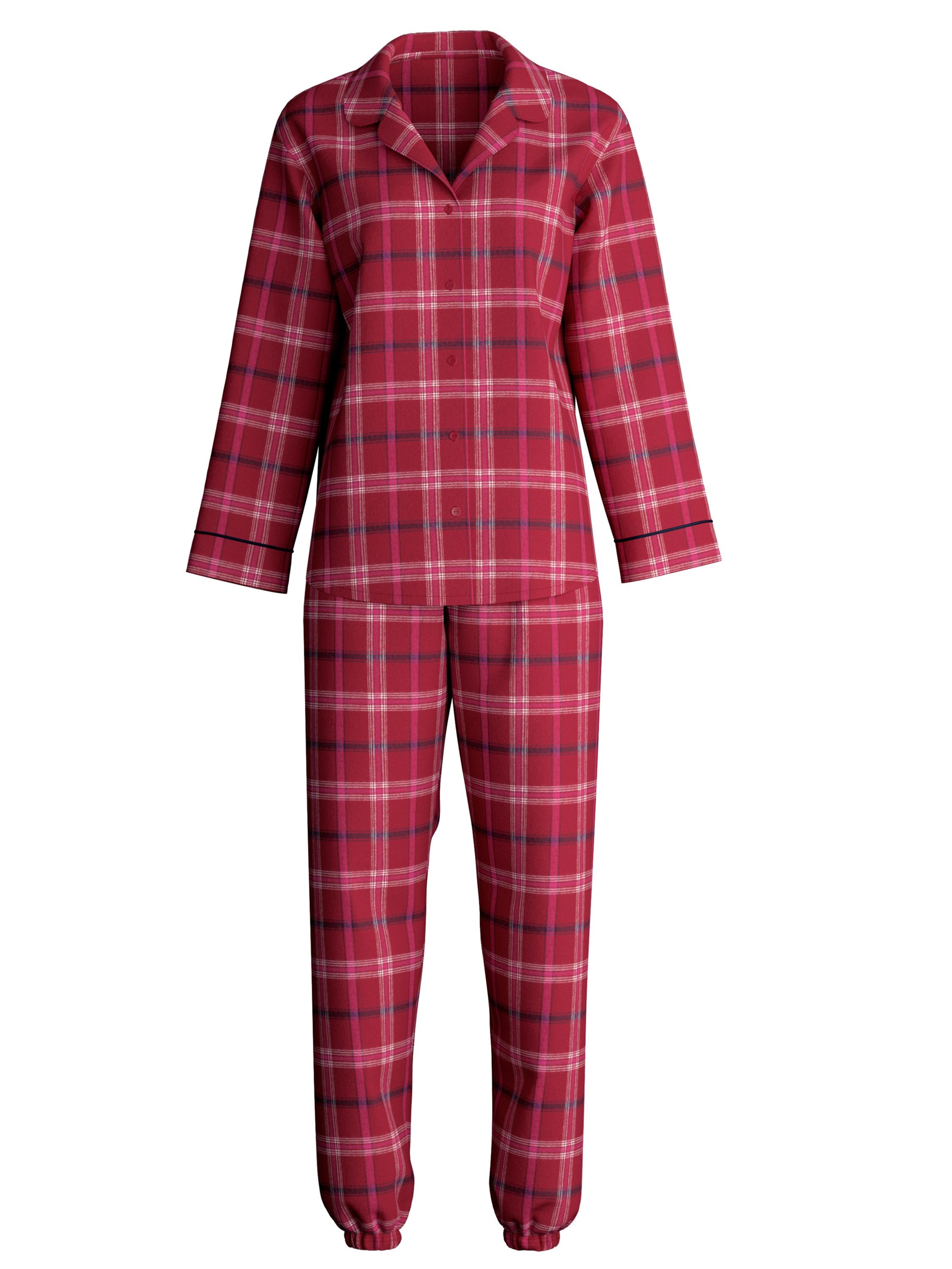 CALIDA Pyjama 'Holiday Dreams'‌‌‌‌‌‌ in Rot: Vorderseite